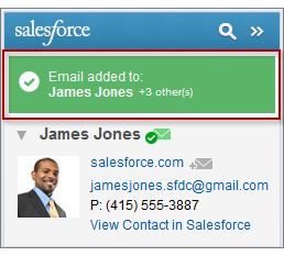 Salesforce Side Panel Add Email Status