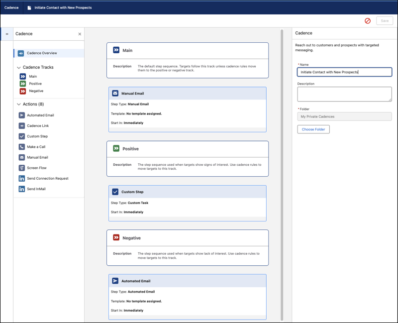 Cadence Builder 2.0 -kirjoitusympäristö.