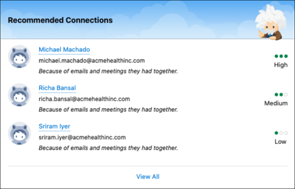 Recommended Connections component