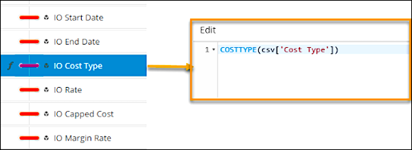 COSTTYPE function