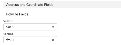 Map geolocation fields to vertices.