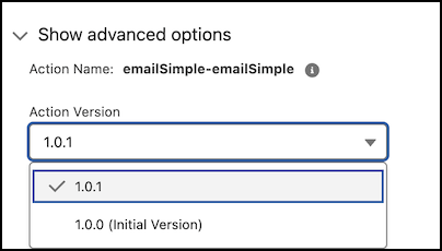 Flow Email Action Update