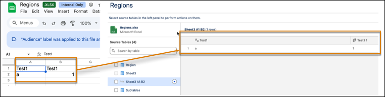 Data Interpreter resolved duplicate columns.