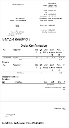 Sample PDF output from a print layout contract defined using new rules.