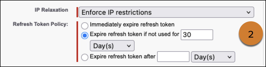 External client app refresh token policies with UI changes after the idle refresh token TTL is enforced.