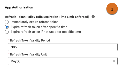 External client app refresh token policies with UI changes after the idle refresh token TTL is enforced.