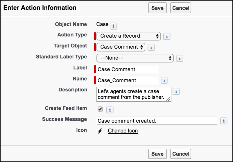 Screenshot der Aktionsdetails.