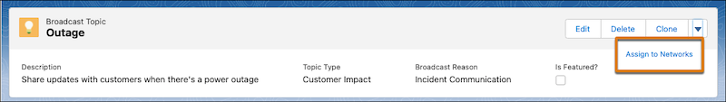 Assign to Networks button highlighted