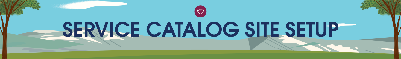 Service Catalog site learning map