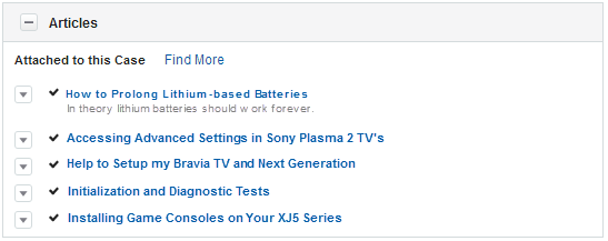 Widget for Salesforce Knowledge-saksfeed