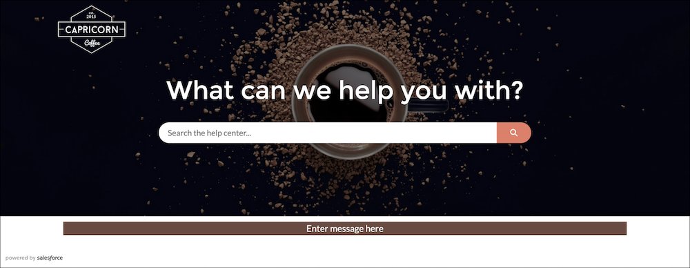 Voorbeeld van een Help-site met een sitebanner.