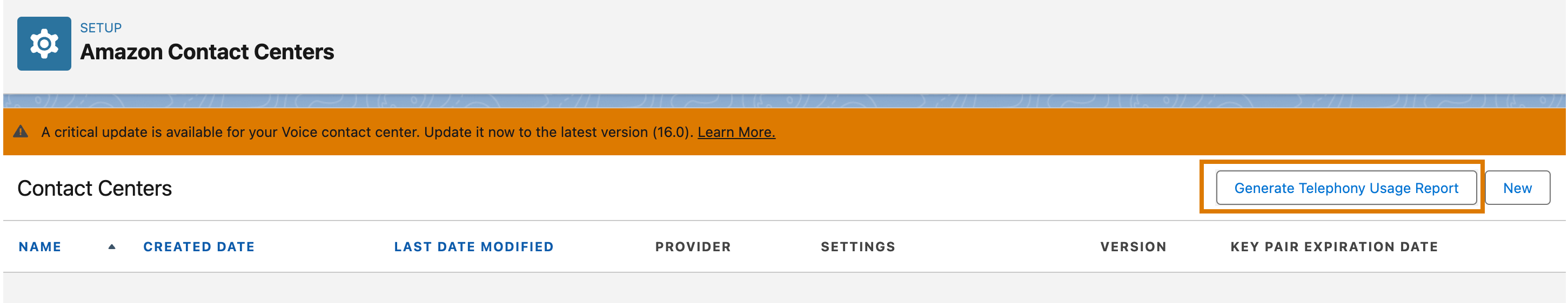 Generate Telephony Usage Report