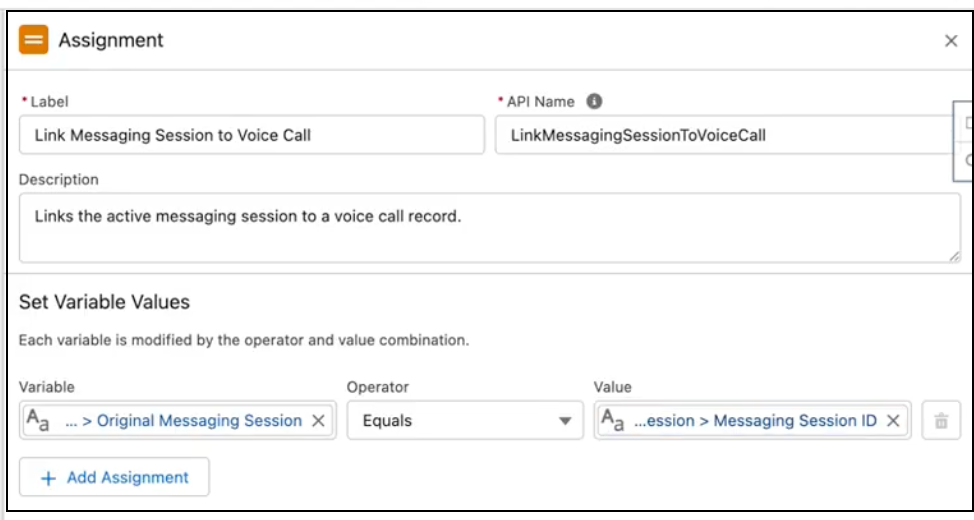 Link voice and messaging objects.