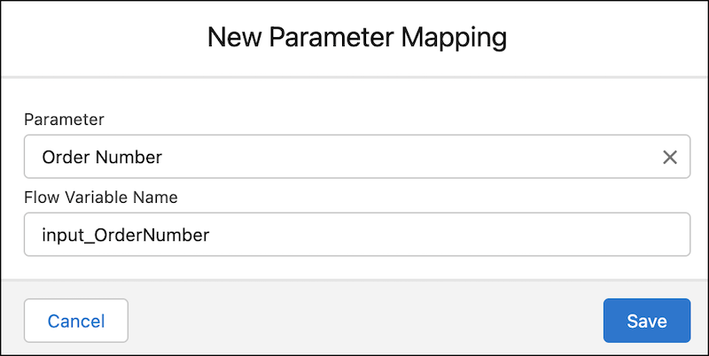 Uusi parametrien kartoitus -ikkuna