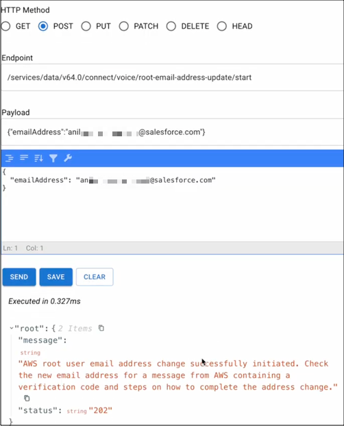 Réinitialiser l'adresse e-mail racine