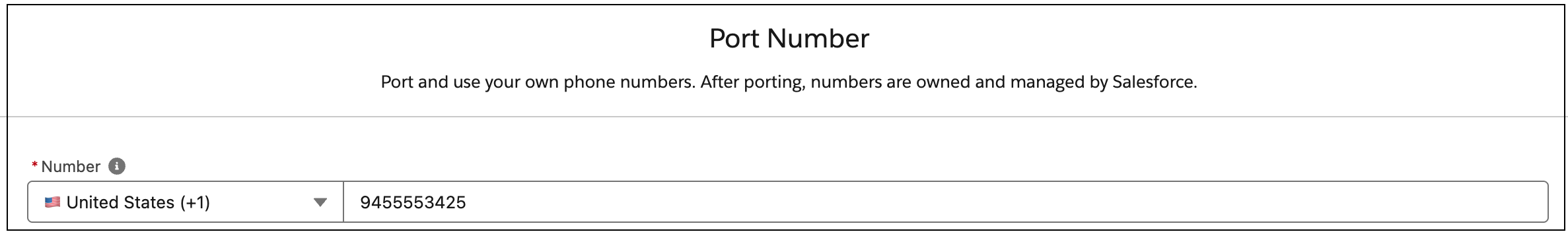 국가 코드 없이 전화번호를 추가합니다.