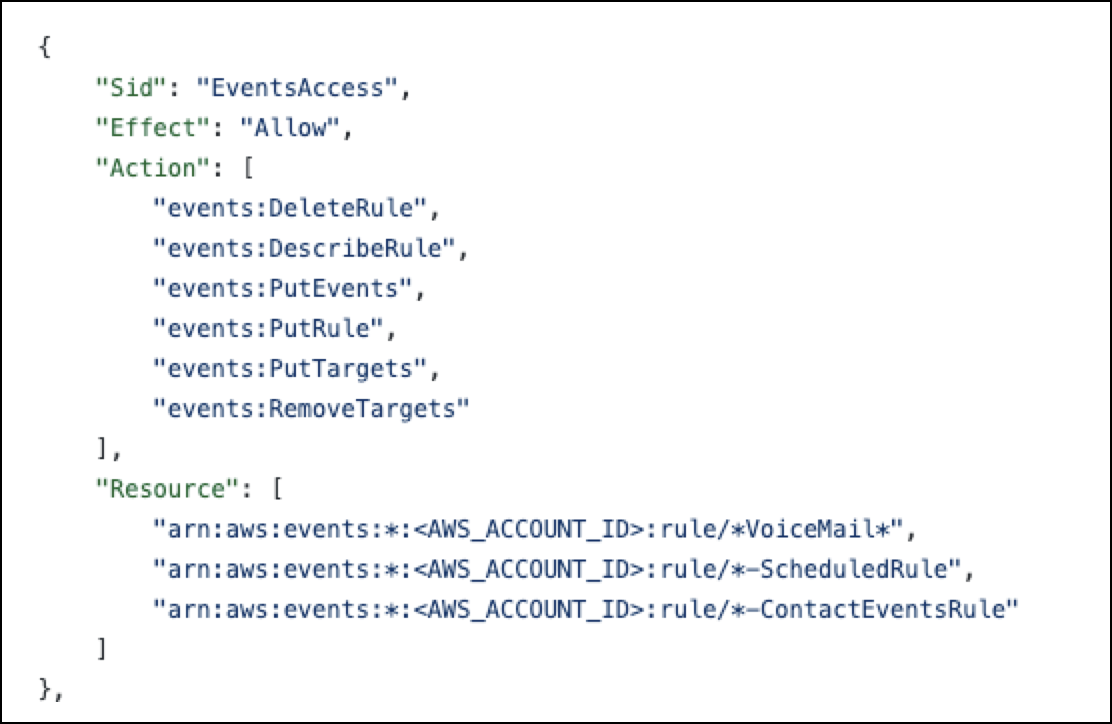 Lambda-tjeneste i Amazon Connect-politik