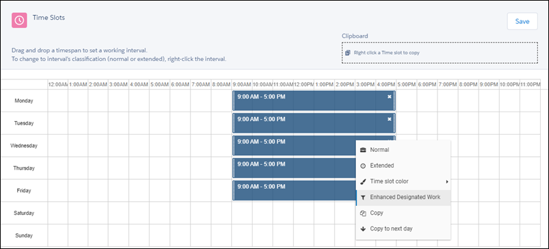 Enhanced Designated Work Option