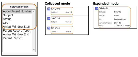 Search layout modes