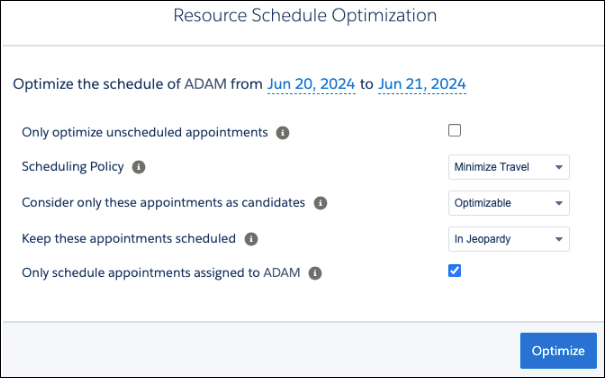 optimización de programación de recursos