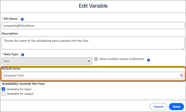 Default scheduling policy (Standard planleggingspolicy)