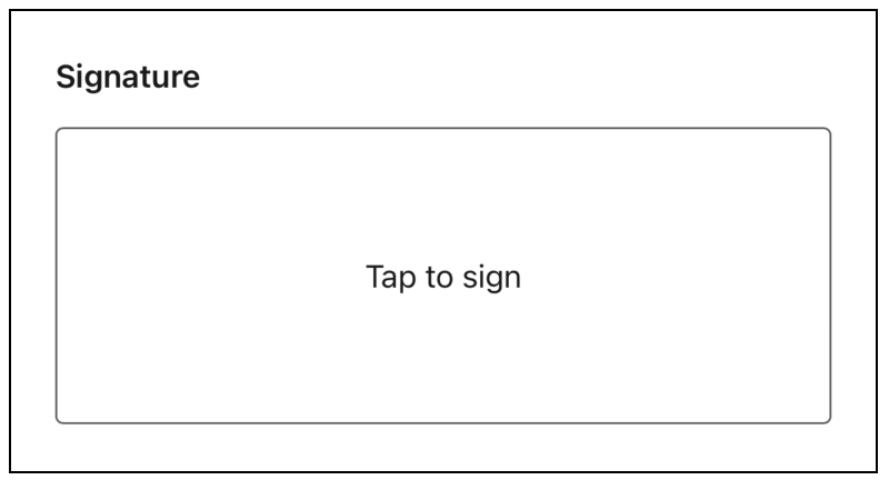 Data Capture Signature Component