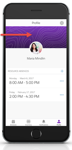 Область изображения компании для iOS