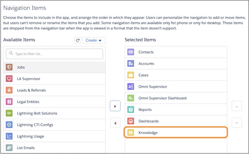 Adding the Knowledge component