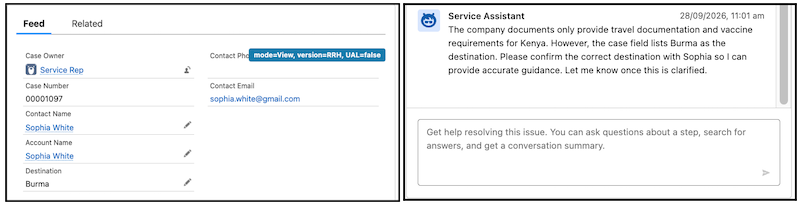 Service plan step regenerated after a grounding field update
