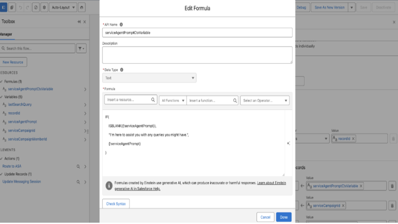 Formula to provide a generic greeting if the campaign prompt is null