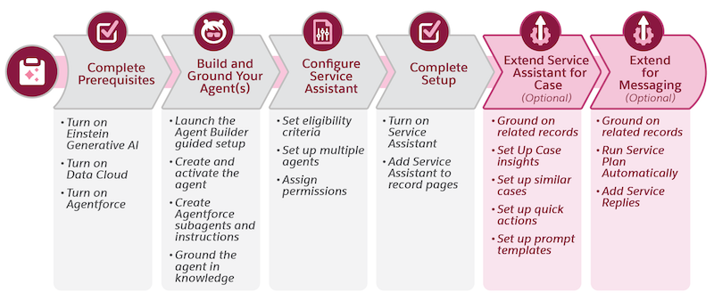 Service Assistant setup overview graphic