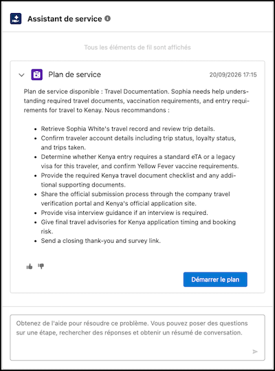 Service Assistant component UI text in the service rep's preferred language