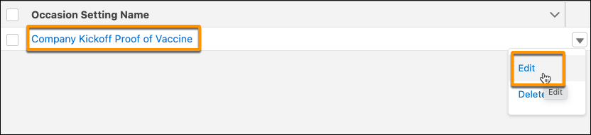 Screenshot showing the Edit option being selected
