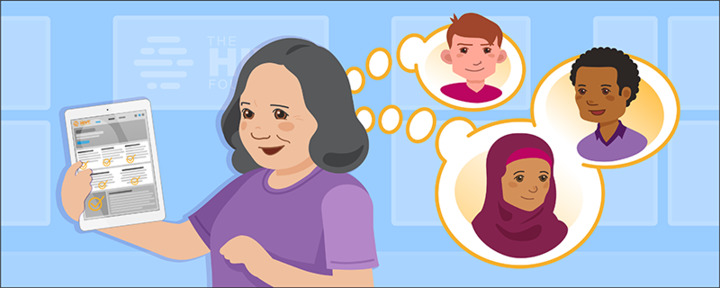 Aileen considers the other deserving organizations and individuals that the Six Sides Fund can reach with Grants Management.