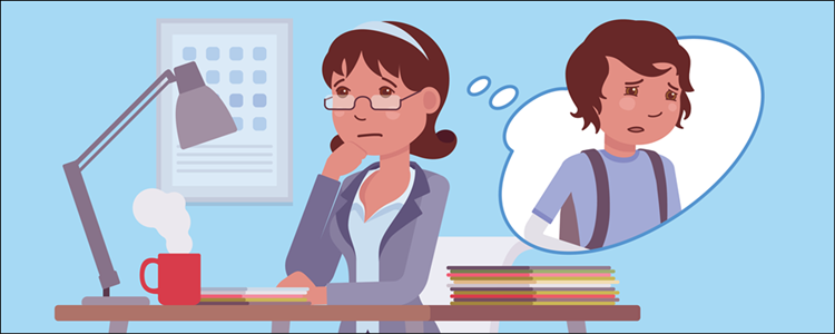 Teacher worried about her student