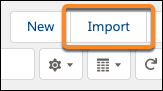 Import button on the NPSP Data Imports page