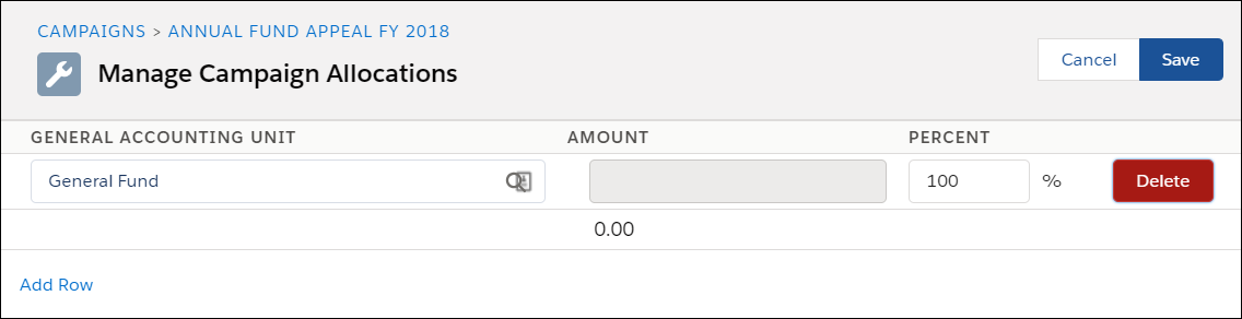 Manage Allocations for a Campaign.