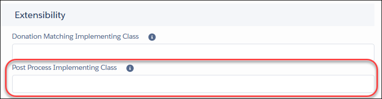 Extensibility section in the Configuration Options