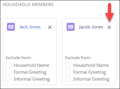 Location of delete Household Member option