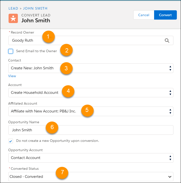 Lead conversion with Affiliation showed