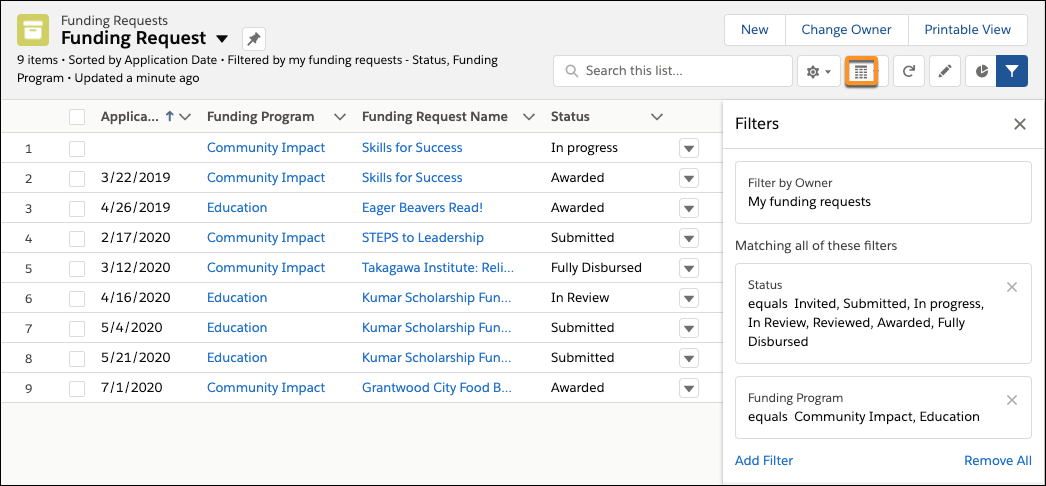 Change to Kanban view