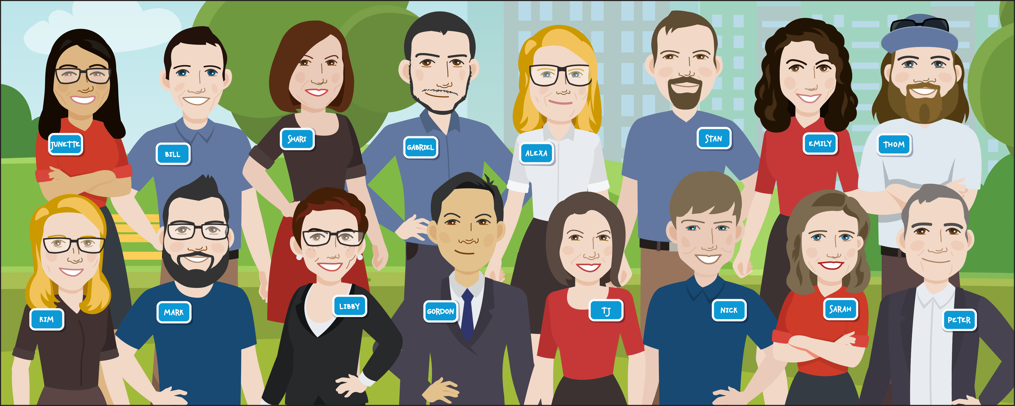 An image of the core members of the community eam who created and developed Outbound Funds Module.