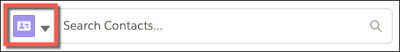 Click the selector and choose the type of record that you're relating the Note to