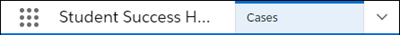 Student Success Hub in the app navigation bar