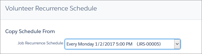 Copy schedule to VRS from JRS