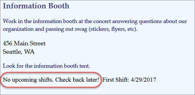 Website showinng updated label