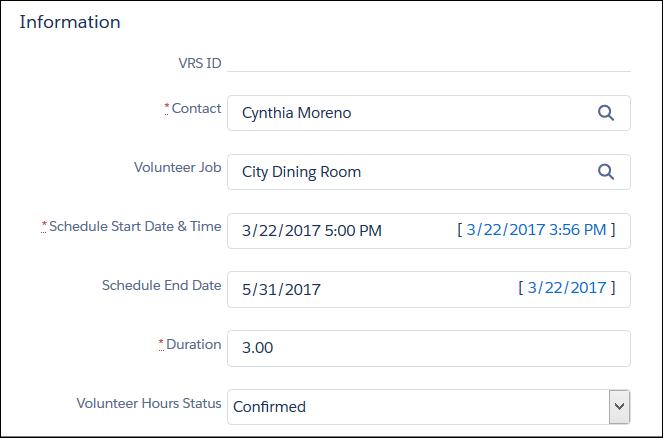 VRS information