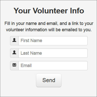 Personal Site Contact Lookup form
