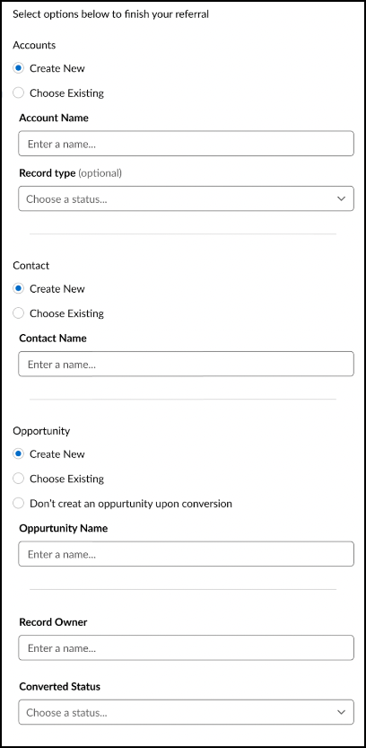 Slack convert lead