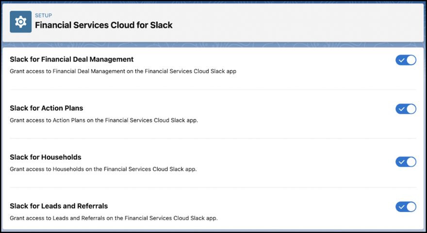 Financial Services Cloud for Slack